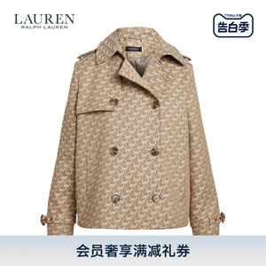 Lauren/拉夫劳伦女装 经典款双排扣字母组合提花布外套RL61300