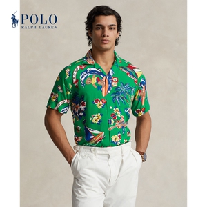 Ralph Lauren/拉夫劳伦男装 24春经典版Polo Bear印花衬衫RL18319