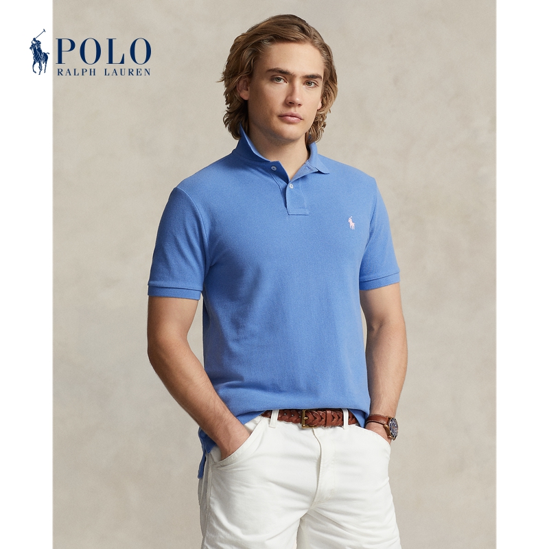 【礼物】Ralph Lauren/拉夫劳伦男装 24春定制修身版棉质Polo衫-封面