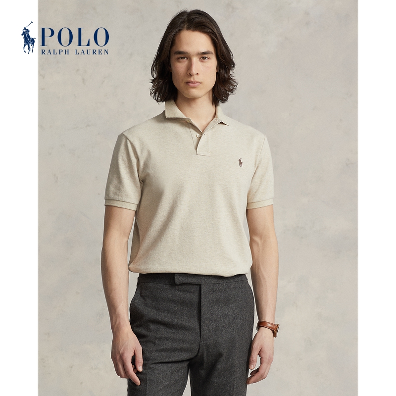 Ralph Lauren/拉夫劳伦男装24春经典版棉网眼布Polo衫RL18045