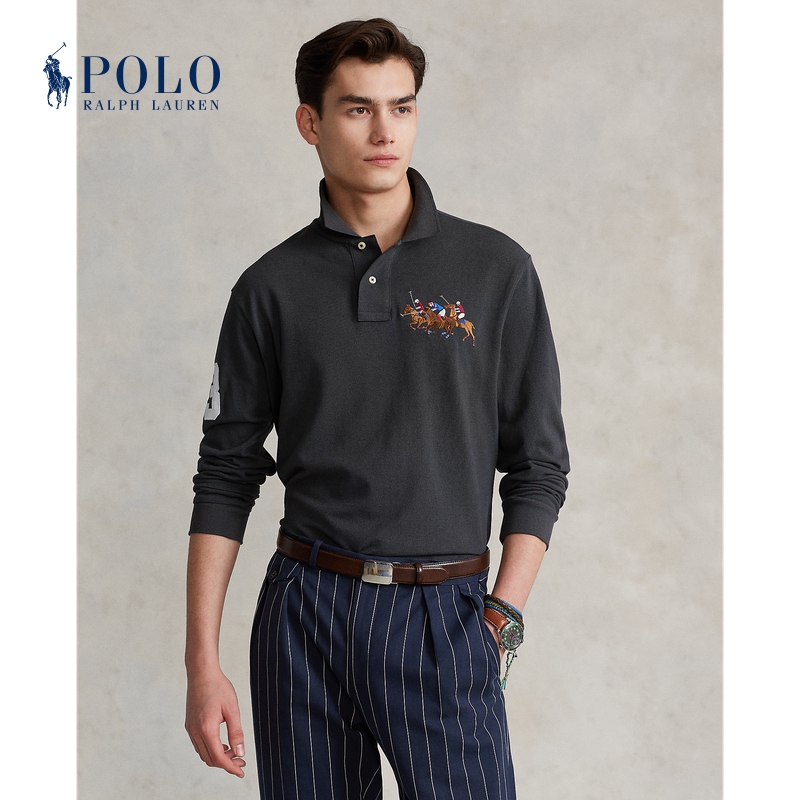 Ralph Lauren/拉夫劳伦男装经典款定制修身三匹小马Polo衫RL13903