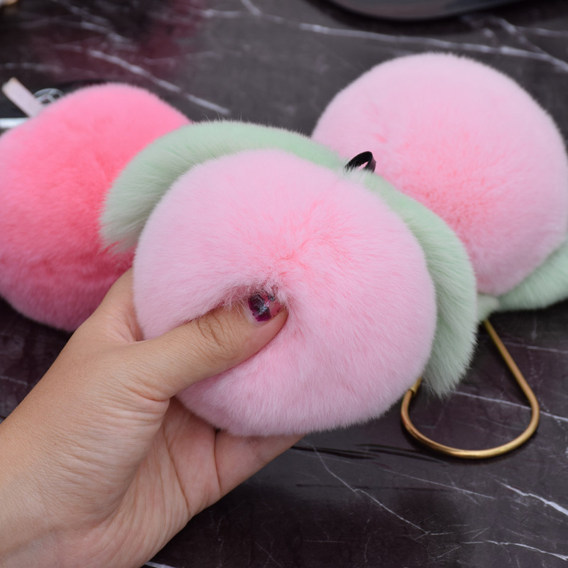 人间水蜜桃獭兔毛皮草桃心包包挂件桃子毛绒玩具车钥匙扣公仔玩偶,玩具/童车/益智/积木/模型,毛绒/玩偶/公仔/布艺类玩具,淘宝优惠券,粉丝福利购,淘宝优惠卷