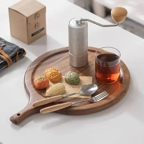 牛排实木圆形菜板托盘木板木质西餐蛋糕日式披萨盘面包板寿司家用,餐饮具,盘,淘宝优惠券,粉丝福利购,淘宝优惠卷