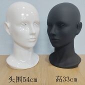 仿真假发女头模展示架美容练习学化妆帽子饰品道具模特头假人头模
