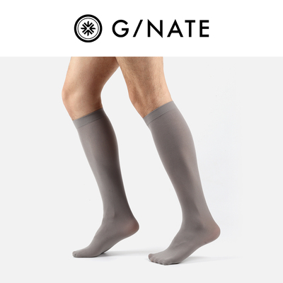 及图G/NATE 男士正装商务丝袜灰色 天鹅绒咖啡色棉袜中筒保暖透气