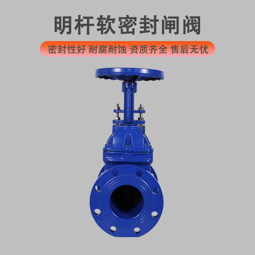 Z41X-16Q消防自来水明杆法兰式软密封闸阀DN50 65 80 100 150 200