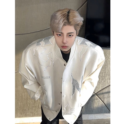 翻领秋季棒球棒球服外套男