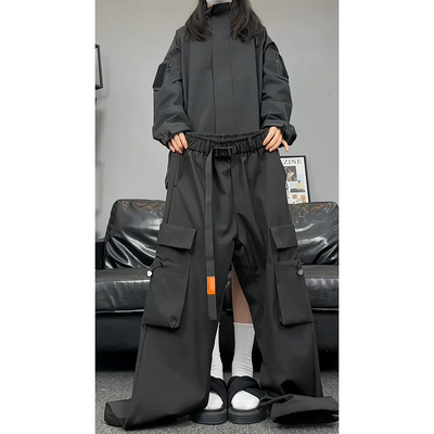 美式机能伞兵工装裤男束脚冲锋裤