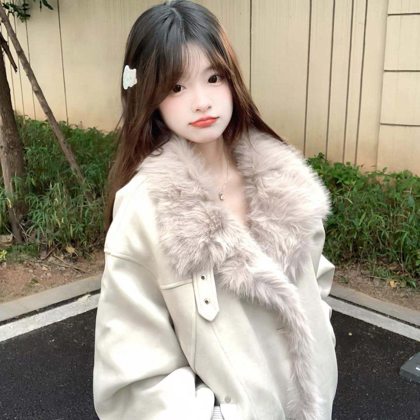 美式复古麂皮绒座山雕夹克外套女冬季新款设计感宽松加绒加厚棉服,个性定制/设计服务/DIY,棉服工装,淘宝优惠券,粉丝福利购,淘宝优惠卷