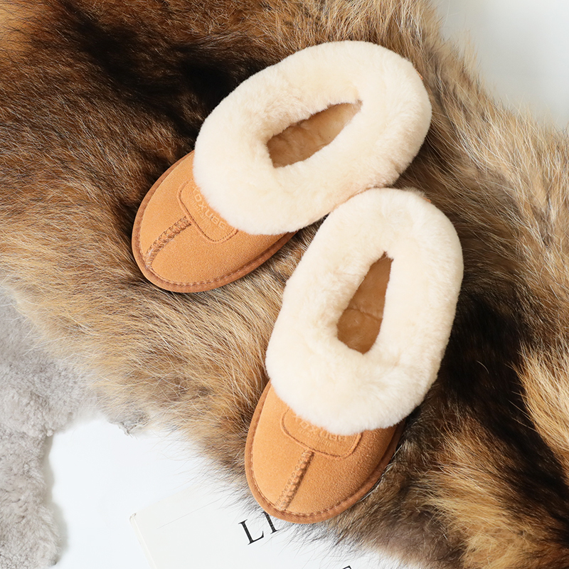 冬季皮毛一体加厚防水瓢鞋雪地靴