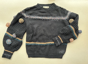 日本正品LILY BROWN镂空针织毛衣