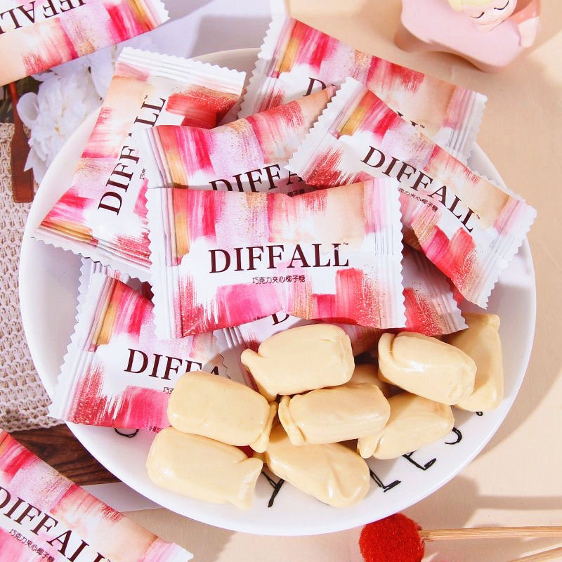 英国DIFFALL巧克力夹心椰子糖高颜值结婚喜糖伴手礼零食网红推荐
