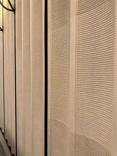 高端酒店布景流水板 天然大理石 莱姆石 法式 水景 喷泉 园林造景