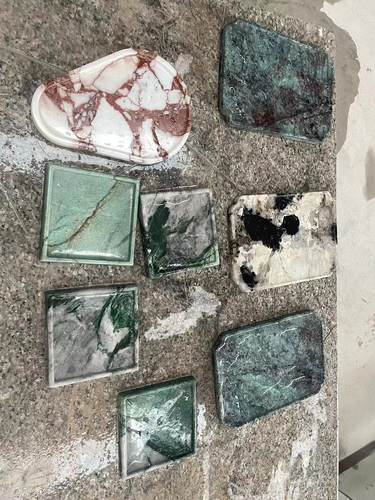 大理石现货定制托盘摆件民宿酒店用品/家居摆件/软装饰品钥匙收纳