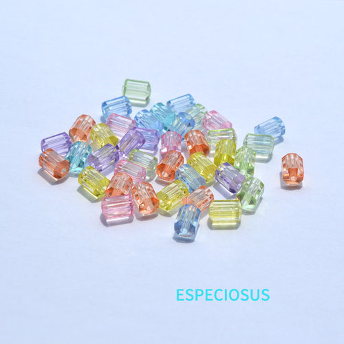 ESPECIOSUS亚克力透明珠子长管形