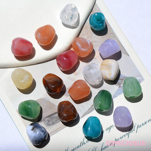 彩色仿瓷亚克力异形油画效果珠子