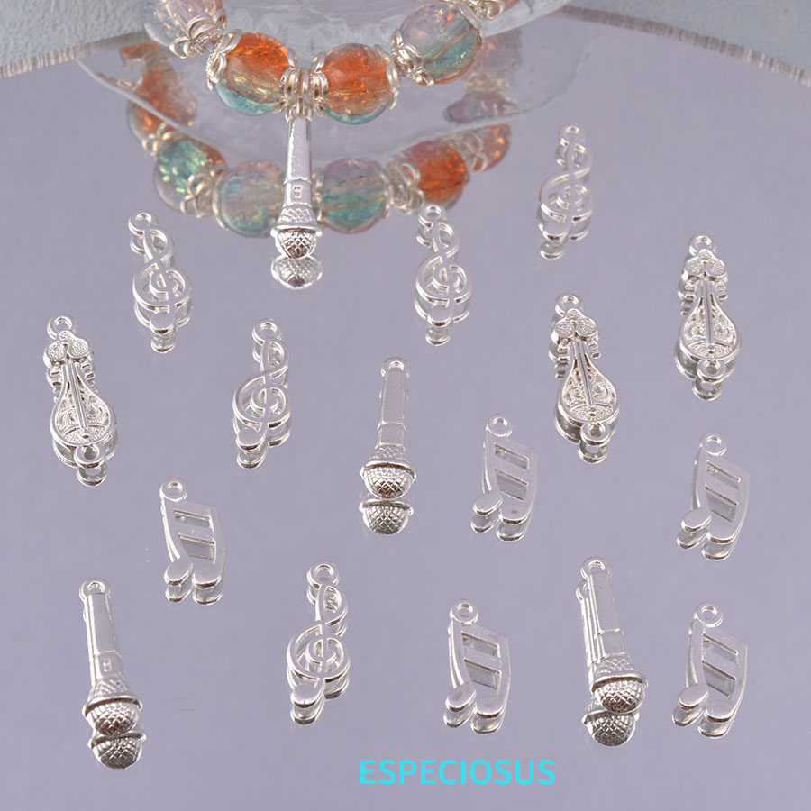银色合金音符时尚吊坠diy饰品配件音乐节手链手串挂件红绳手链扣,饰品/流行首饰/时尚饰品新,其他DIY饰品配件,淘宝优惠券,粉丝福利购,淘宝优惠卷