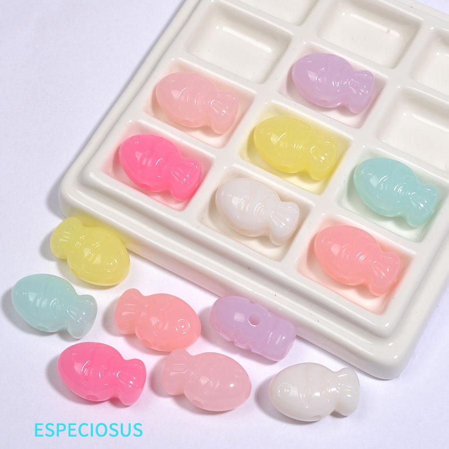 彩色手机链饰品配件亚克力果冻珠