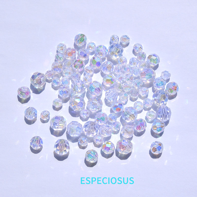 ESPECIOSUS亚克力地球珠电镀珠子