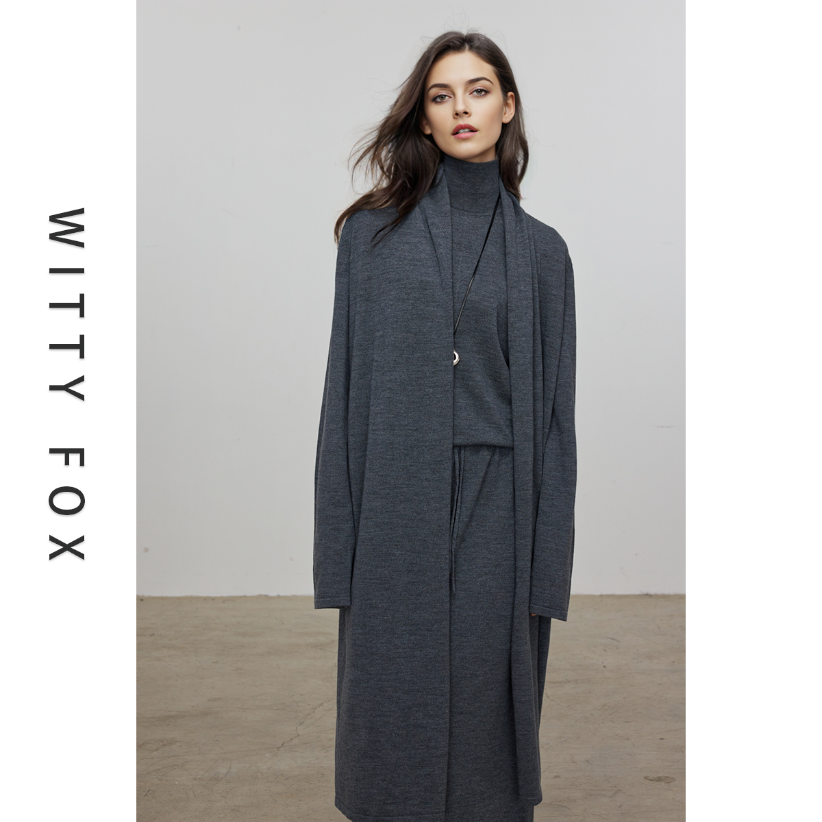 WITTYFOX100%羊毛针织衫