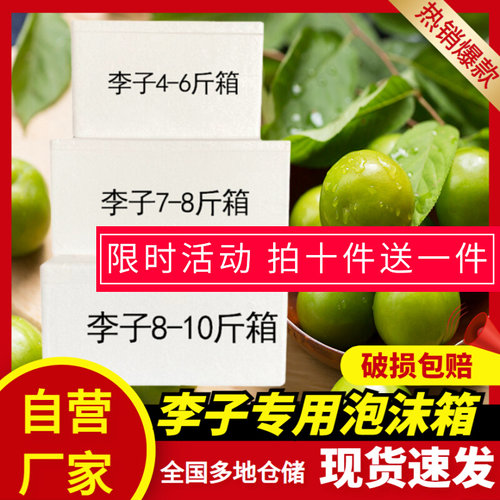 李子泡沫箱快递专用保温箱枇杷水果包装加厚J长正方形2345678号箱