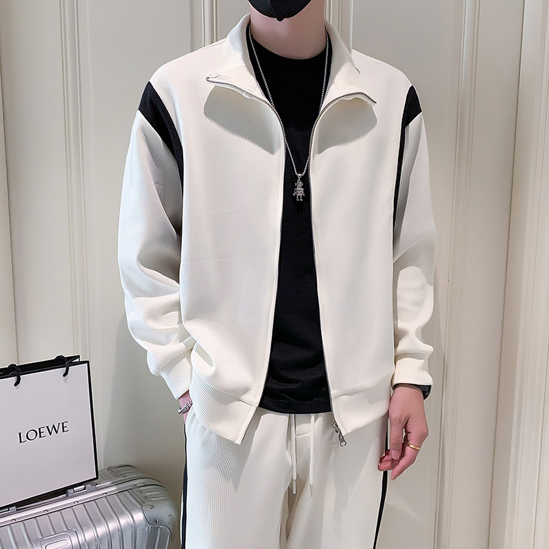 卫衣运动套装男士春秋外套帅时尚拼色休闲男一套8816P138,男装休闲套装,星座615（原A358-1）