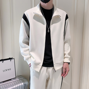 卫衣运动套装男士春秋外套帅时尚拼色休闲男一套 8816 P138图片