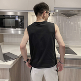 夏季薄款无袖T恤潮流男汗背心潮牌外穿坎肩纯棉百搭宽松T008P25，男装背心/马甲，星座615（原A358-1）