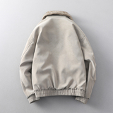 2025新款百搭复古两面穿皮夹克外套男加绒保暖宽松夹克6919P140，男装夹克，星座615（原A358-1）