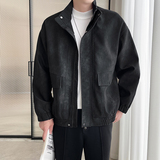 2024店主风高级感时尚皮夹克男士防风外套6612单P125加绒P135，男装夹克，星座615（原A358-1）