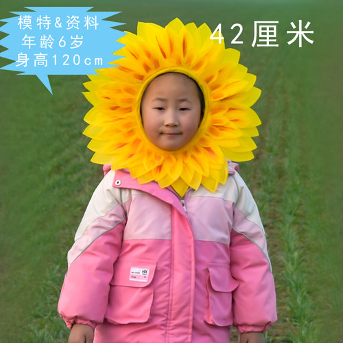 运动会开幕式向日葵头套幼儿园