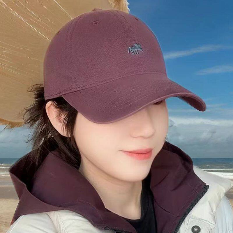小狐狸帽子遮阳宽帽檐2025新款女鸭舌帽春夏季时尚韩版棒球帽