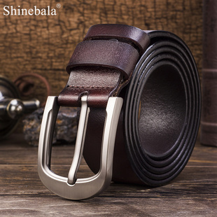 热卖新款商务休闲男士皮带简约时尚针扣腰饰中青年复古牛仔裤腰带