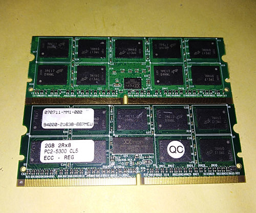 2GB 2RX8 PC2-5300 ECC REG CL5 工控内存条