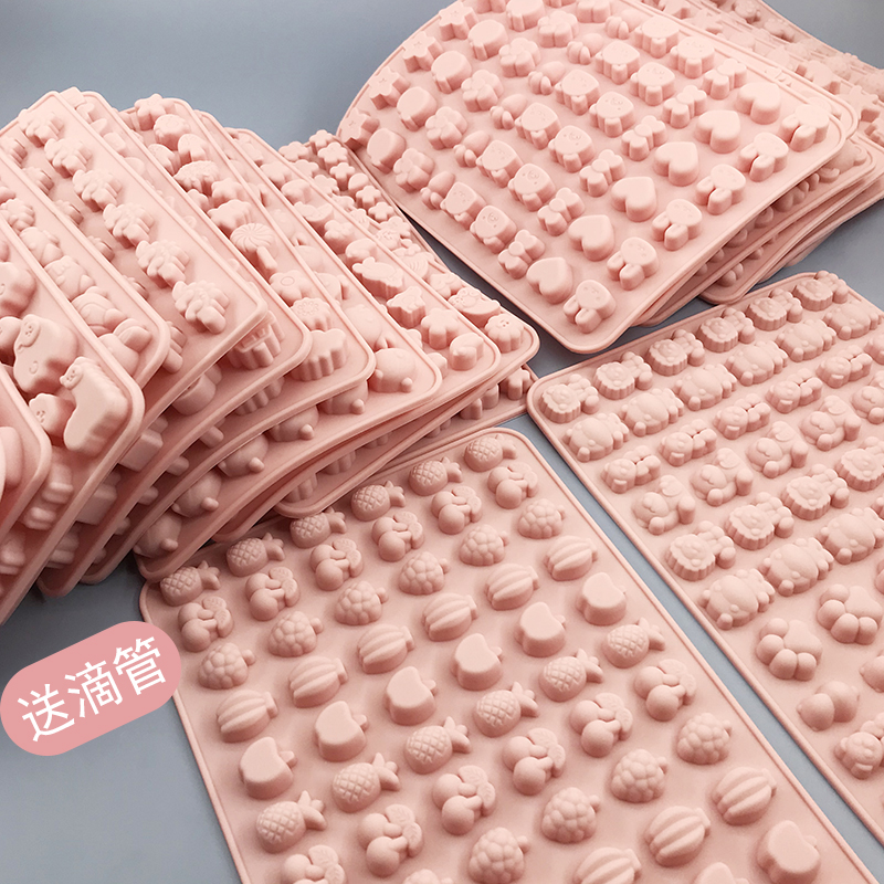 动物软糖巧克力耐高温模具自制