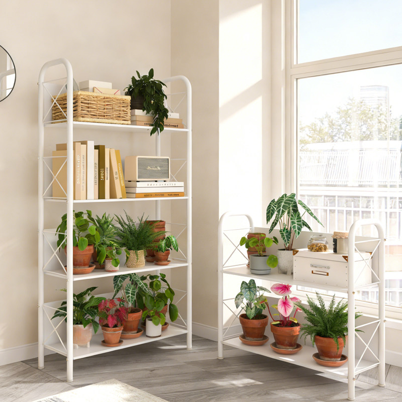 花架置物架阳台2025新款铁艺多层花架子客厅落地式简易书房收纳架,住宅家具,花架/花几,淘宝优惠券,粉丝福利购,淘宝优惠卷