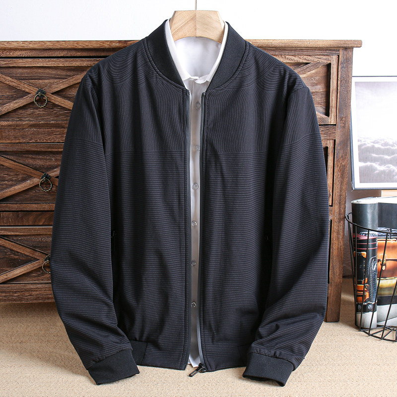 春季男士棒球领夹克外套