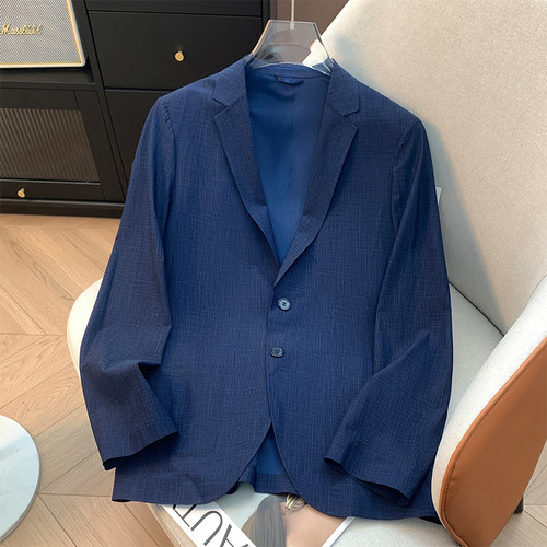 H标、余单！少量现货！锦纶+氨纶防晒抗皱免熨烫西服春夏季薄外套