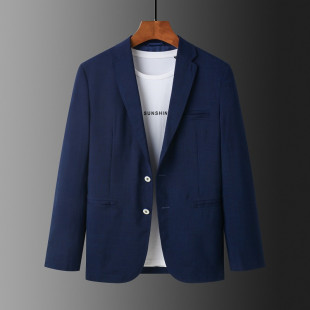 小单西 修身 时尚 淡纹休闲西服舒适面料男商务绅士帅气单排扣春秋款