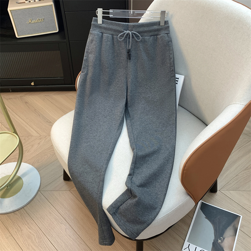 豆家、余单！少量现货！亲肤舒适男士松紧腰卫裤纯色运动休闲长裤