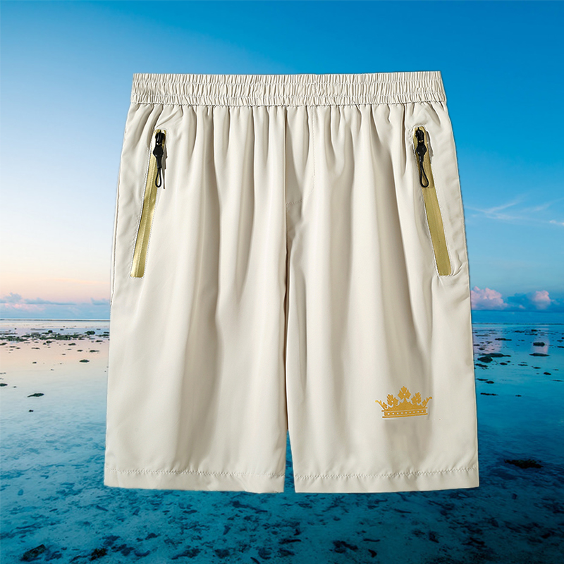 户外运动短裤男夏天速干休闲裤跑步训练健身中裤宽松运动五分裤男