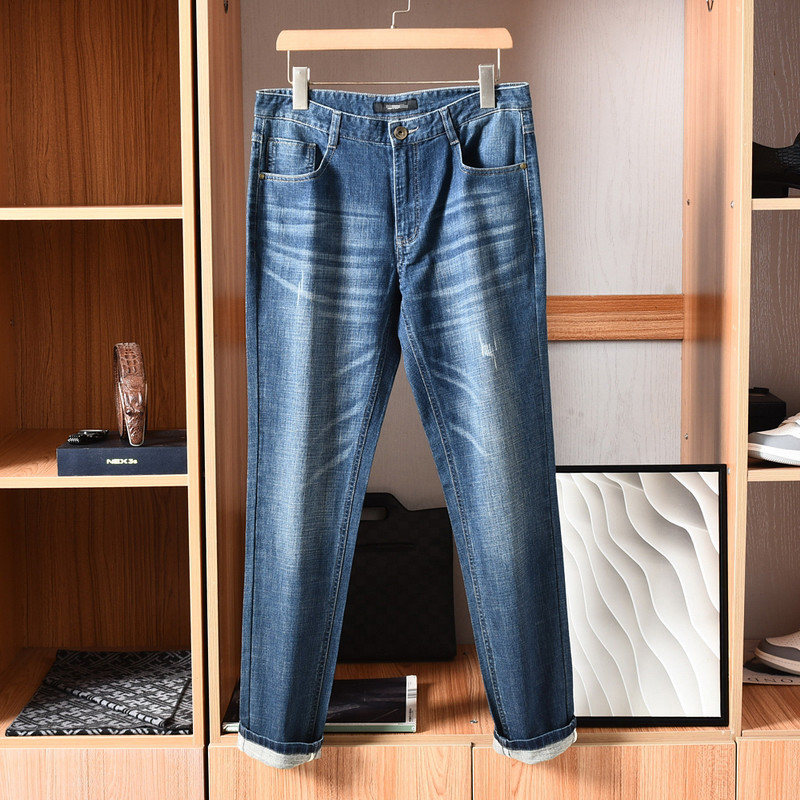 长裤秋季微弹舒适修身牛仔裤