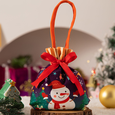 圣诞节苹果袋平安夜礼物袋子