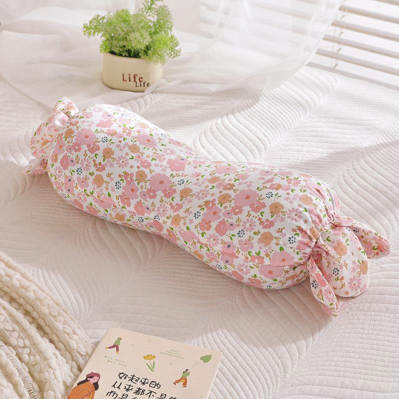 全棉双层纱糖果枕儿童侧睡靠枕垫护颈椎助睡眠专用枕头圆柱枕抱枕,床上用品,枕头/枕芯,淘宝优惠券,粉丝福利购,淘宝优惠卷