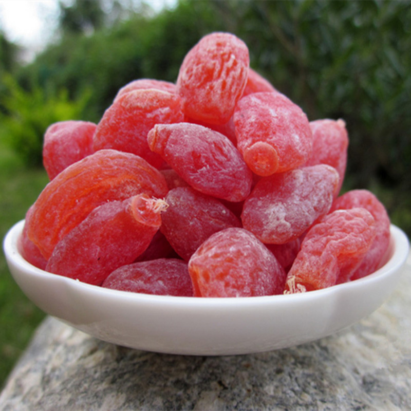 酸甜无核红瓜子梅 小桃子干话梅 蜜饯果脯休闲零食散装500g 包邮