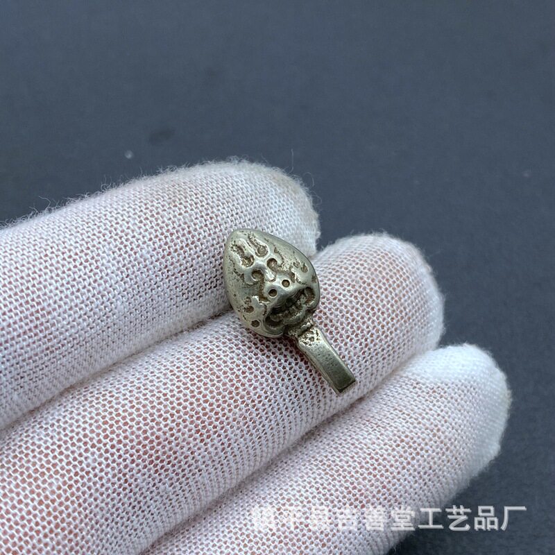 藏式小元素白铜文玩配饰挂件吊坠手串佛珠项链配珠装饰铜散珠卡子