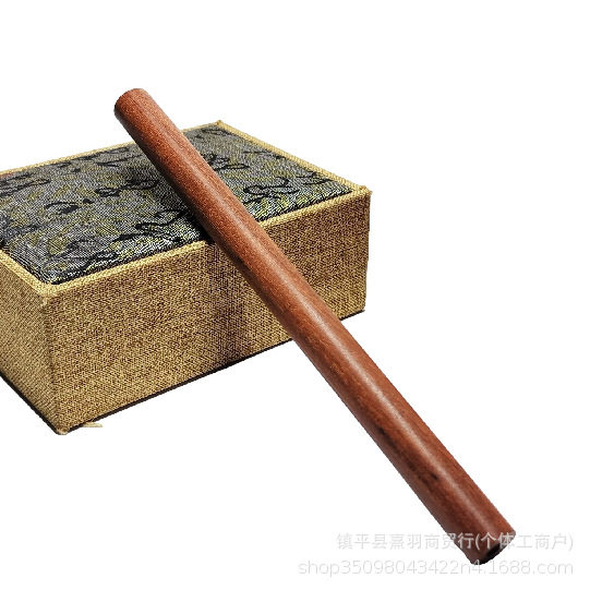 高档手工长杆老式旱烟杆实木檀木眼袋杆子烟锅烟嘴烟旱烟配件