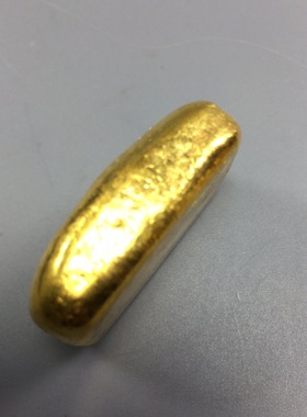 仿古金锭单排金凤祥金锭家居摆件金元宝金条