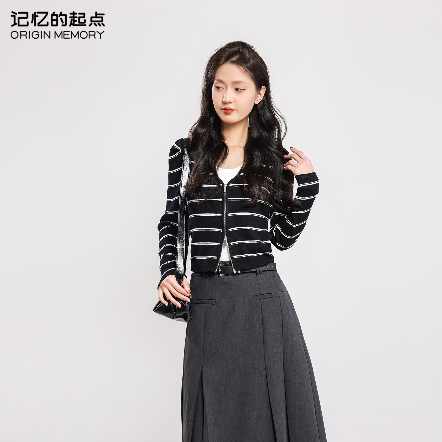 记忆的起点针织衫两件套
