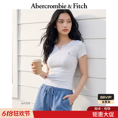 AF经典小麋鹿图案短袖打底T恤